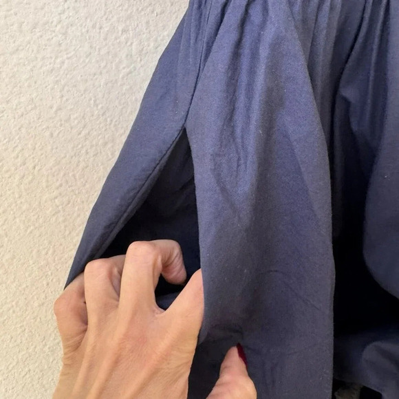 Armani Exchange Dress Womens 8 Blue Zip up Sleeveless Lined Sweetheart Neckline - Picture 6 of 7